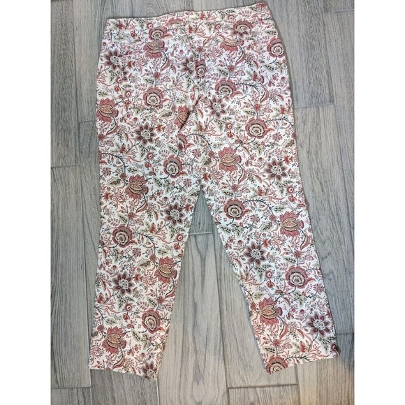 Soft Surroundings Jeans Floral Pattern Size 16 Waist 36 Inches Boho Stretchy N46 - Picture 2 of 7
